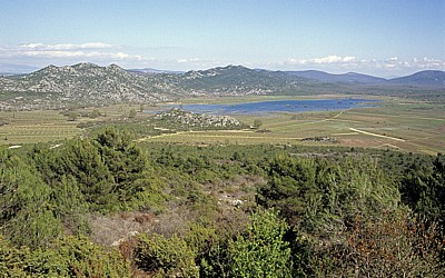 Blick auf Naturpark Hutovo Blato - Herzegowina-Neretva