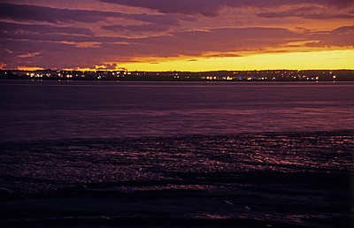 Sonnenuntergang über dem River Mersey - Liverpool
