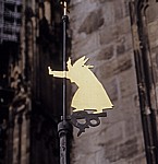 Hinweisschild am Kölner Dom - Köln