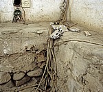 Kabelverlegung im Uhrturm - Tirana