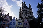 Groß St. Gereon hinter dem Fischmarkt - Köln