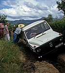 Schlechte Piste - da bleibt man leicht mal stecken! - Provinz Manica