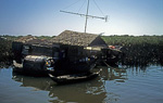 Schwimmende Häuser in der Mündung des Siem Reap-Flusses - Tonle Sap
