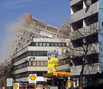 Tegernseer Landstraße (Mittlerer Ring): Sprengung des Agfa-Hochhauses - München