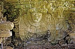 Templo II: Stuckarbeit am Sockel - Palenque