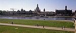 Innere Altstadt: Elbe, Brühlsche Terrasse, Kunstakademie - Dresden