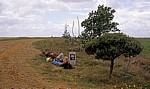Jakobsweg (Camino Francés): Meseta – Pilger bei der Rast - Castilla y León