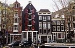 Grachtenhäuser an der Prinsengracht - Amsterdam