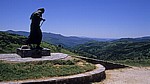 Jakobsweg (Camino Francés): Alto de San Roque - Pilgerstatue - Galicia