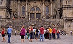 Jakobsweg (Camino Francés): Plaza del Obradoiro – Pilger und Touristen - Santiago de Compostela