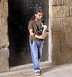 Rúa do Arco de Palacio: Straßenkünstler (Dudelsackspieler) - Santiago de Compostela