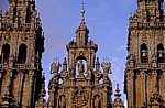 Catedral de Santiago de Compostela (Kathedrale): Mittelgiebel der Westfassade - Santiago de Compostela