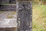 Jakobsweg (Caminho Português): Santiaguiño do Monte - Säule mit Pilgersymbol (Jakobskreuz) - Padrón