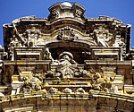 Catedral de Santiago de Compostela (Kathedrale): Apostel Jakobus (Westfassade, Detail) - Santiago de Compostela