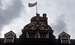 Leicester Town Hall: Flagge auf dem Giebel - Leicester