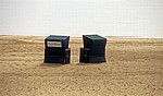 Weserstrand: Strandkörbe - Bremerhaven