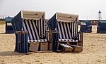 Weserstrand: Strandkörbe - Bremerhaven