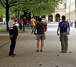 Hofgarten: Boule-Spieler (Pétanque) - München