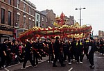Chinatown (Berry Street): Chinesisches Neujahrsfest - Drachentanz  - Liverpool