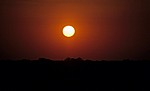 Moringa-Wasserloch: Sonnenuntergang - Etosha Nationalpark