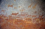 Nswatugi Cave: Felsmalereien (Bushmen paintings) - Matopos National Park