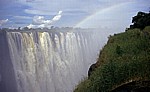 Eastern Cataract mit Regenbogen - Victoriafälle (Zambia)