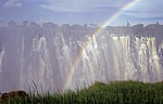 Eastern Cataract mit Regenbogen - Victoriafälle (Zambia)