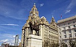 Pier Head: Edward VII-Denkmal - Liverpool