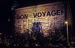 Pier Head: Light-Show am Cunard Building (RMS Queen Mary 2 - Bon Voyage!) - Liverpool