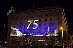 Pier Head: Light-Show am Cunard Building (RMS Queen Mary - 75) - Liverpool