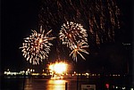 Pier Head: Feuerwerk über dem River Mersey - Liverpool