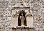 Stari Grad (Altstadt): Dubrovacke gradske zidine (Stadtmauer) - Statue des Heiligen Blasius - Dubrovnik