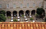 Stari Grad (Altstadt): Blick von der Stadtmauer - Samostan Sveta Klare u Dubrovniku (Frauenkloster) - Dubrovnik