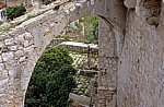 Stari Grad (Altstadt): Blick von der Stadtmauer durch einen Torbogen - Garten - Dubrovnik