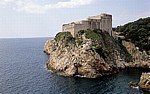 Stari Grad (Altstadt): Blick von der Stadtmauer - Tvrdava Lovrijenac (Festung Lovrijenac) - Dubrovnik