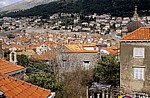 Stari Grad (Altstadt): Blick von der Stadtmauer nach Norden - Dubrovnik
