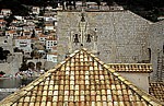 Stari Grad (Altstadt): Blick von der Stadtmauer - Glockenturm - Dubrovnik