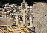 Stari Grad (Altstadt): Blick von der Stadtmauer - Glockenturm - Dubrovnik