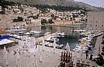 Stari Grad (Altstadt): Blick von der Stadtmauer - Stara Luka (Alter Hafen) - Dubrovnik