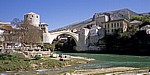 Stari Grad (Altstadt): Stari most (Alte Brücke) über den Fluß Neretva - Mostar