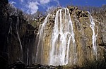 Sastavci (Zusammenfluß): Veliki slap (großer Wasserfall, Fluß Plitvica) - Nationalpark Plitvicer Seen