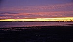 Sonnenuntergang über dem River Mersey - Liverpool