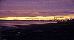 Sonnenuntergang über dem River Mersey - Liverpool