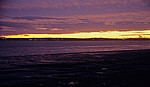 Sonnenuntergang über dem River Mersey - Liverpool