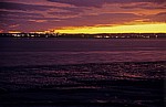 Sonnenuntergang über dem River Mersey - Liverpool