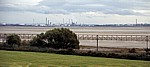 Blick über den River Mersey auf die Stanlow Refinery (Ellesmere Port). - Liverpool