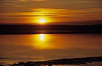 Sonnenuntergang über dem River Mersey - Liverpool